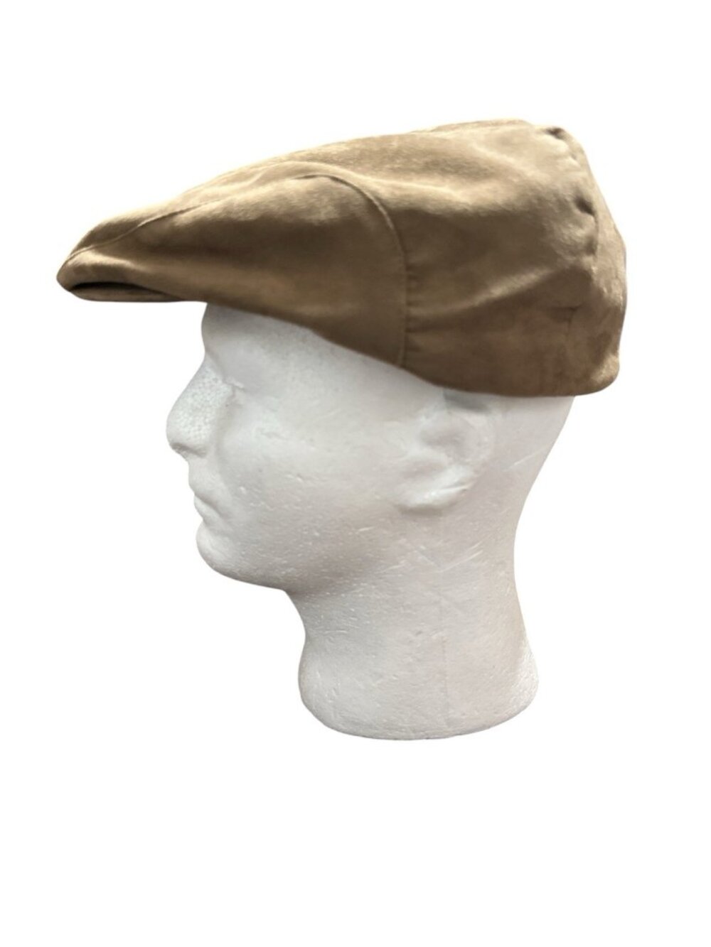 Weatherproof Newsboy Cap Size XL Microfiber Brown Cabbie Quilt Lined